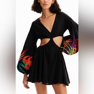 Stella Jean Short Cut-out Dress